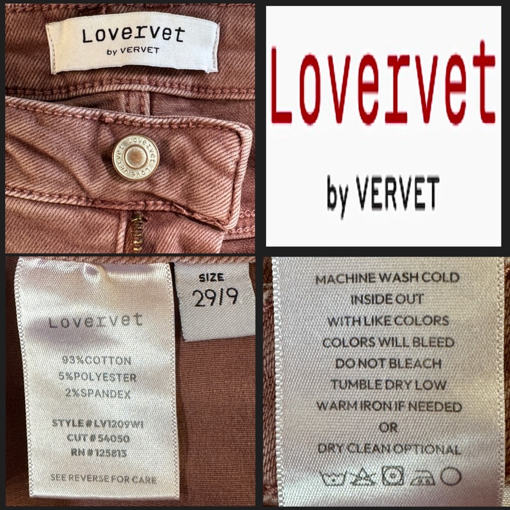 LOVERVET by Vervet High-Waist Boot Factory Fade Wine (29/9) - Picture 5 of 17